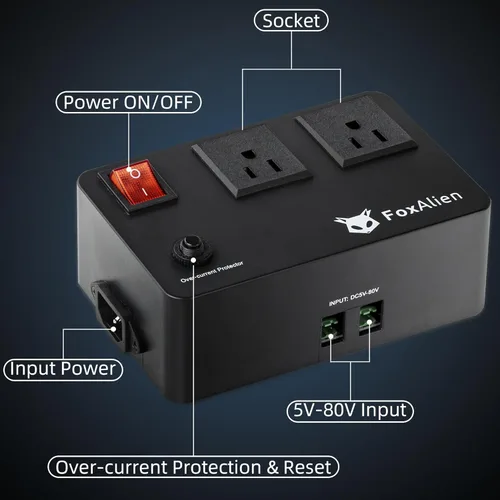 Miniatura 5 de FoxAlien Interruptor de relé del módulo de relé para máquinas enrutadoras CNC, enrutadores y colector de polvo con control sincrónico