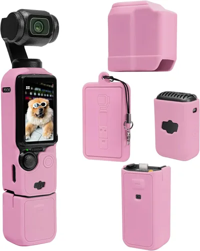 Miniatura 15 de Funda protectora para cámara DJI Osmo Pocket 3/Xtra Muse, funda de silicona suave con protección de pantalla y micrófono, ligera, antiarañazos