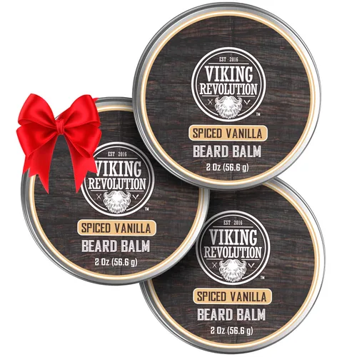 Miniatura 28 de Viking Revolution Bálsamo para barba de cedro y pino, mantequilla con aceite de argán, suavizante e hidratante para hombres, cera para barbas