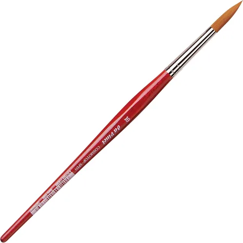 Miniatura 67 de da Vinci Watercolor Series 5580 CosmoTop Spin Pincel de Pintura, Redondo Sintético con Mango Rojo