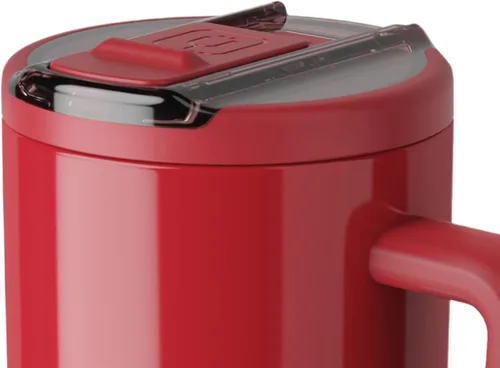 Miniatura 35 de BrüMate Era Flip - Vaso de 30 onzas con tapa con pajilla cubierta 100 % a prueba de fugas, popote higiénico cubierto, botella de agua de acero
