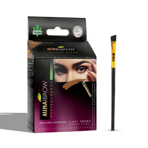 Miniatura 21 de MINA iBrow Kit de Color de Henna Profesional para Cabello con Paquete Combinado de Pincel Cubre Cabello Canoso - Dura hasta 6 semanas Sin