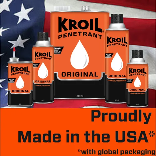 Miniatura 6 de Kroil Aerokroil Penetrant - Lubricante penetrante de óxido - Aceite inhibidor de la corrosión para cadenas, bisagras y piezas metálicas pegadas, uso