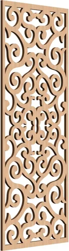 Miniatura 186 de Eveline - Paneles decorativos de pared de madera con calado, 13 3/8 pulgadas de ancho x 34 3/8 pulgadas de alto x 3/8 de alto, roble rojo rojo