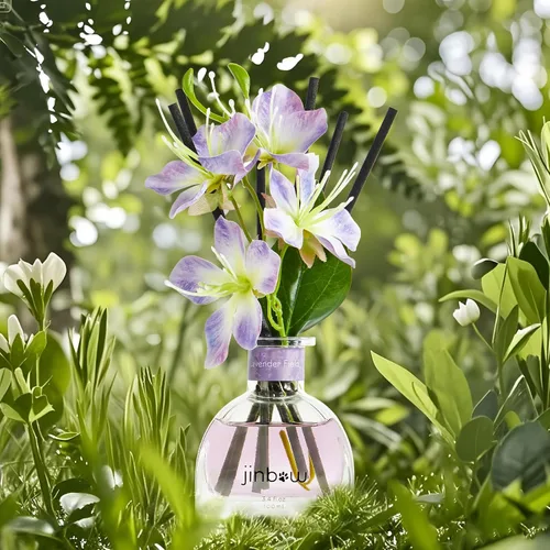 Miniatura 7 de Juego de regalo difusor de varillas de flores, aceite esencial de cedro con varillas de aroma, ambientador para estante de baño, decoración