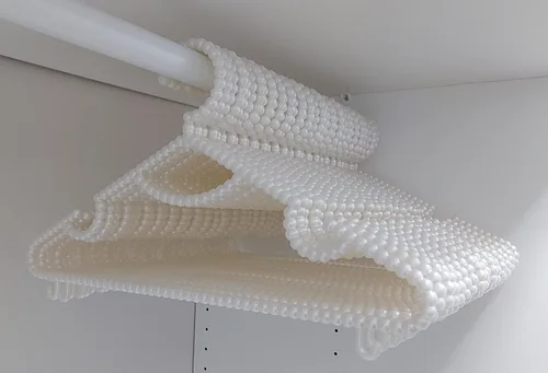 Miniatura 2 de Perchas de perlas de plástico resistentes de 10 piezas. Colgador de novia para vestido de novia. Perchas de dama de honor. Percha para camisa