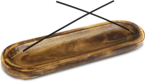 Miniatura 9 de AAKRITI - Soporte de madera para incienso Exclusivo diseño multitarea 2 en 1 Natural y 100% ecológico Perfecto para inauguración de la casa