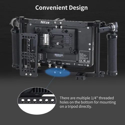 Miniatura 6 de Nitze JSQ-002 - JSQ-002 - Jaula universal para monitor LCD de hasta 9 pulgadas