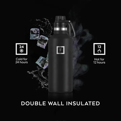 Miniatura 4 de IRON °FLASK Frasco de hidratación para acampar y senderismo con boquilla, botella de agua deportiva de acero inoxidable aislada sin BPA, 32 onzas