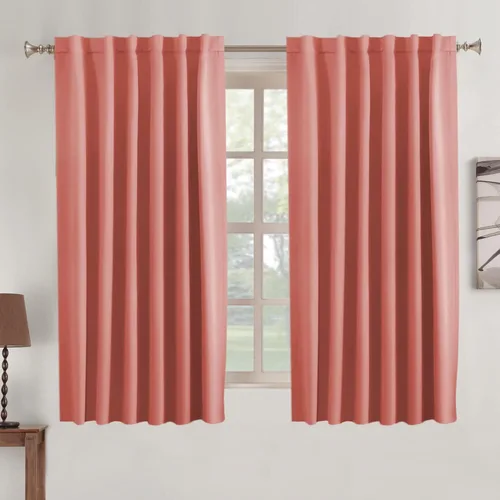 Miniatura 123 de Turquoize Cortinas Opacas para Tratamiento de Ventana con Trabillas Traseras para Sala de Estar/Dormitorio, Tratamientos de Ventana con Aislamiento
