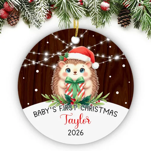 Miniatura 15 de Adorno personalizado de segunda Navidad de pingüino bebé 2026, regalo de decoración de pingüino bebé para bebés recién nacidos, nombre personalizado