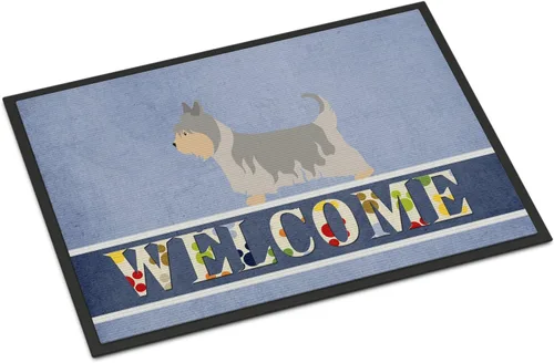 Miniatura 83 de Caroline's Treasures BB8321JMAT - Felpudo de bienvenida Berger Picard de 24 x 36 pulgadas, tapete azul para puerta delantera, para interiores
