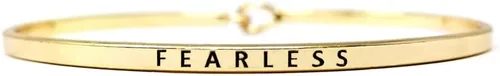 Miniatura 14 de By you - Brazalete con gancho, pulsera delgada grabada con un mensaje positivo e inspirador