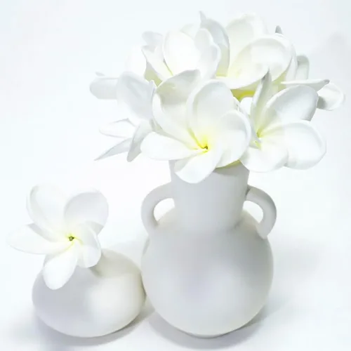 Miniatura 50 de Regalos de Cumpleaños para Mujeres 8pcs Flores Rosa Claro PU Tacto Real Flores Regalos para Mujeres para Navidad Flores Artificiales para Bricolaje