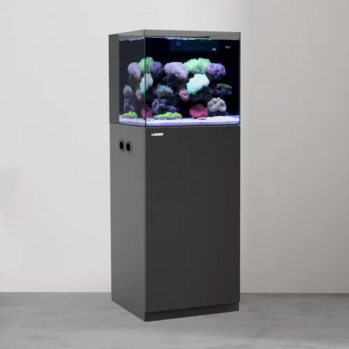 Landen Soporte de madera para acuario y gabinete para tanque de hasta 20 galones, soporte de tanque de agua salada y reptil de peces, alfombrilla de