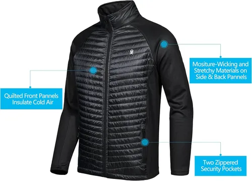 Miniatura 3 de Little Donkey Andy Chaqueta térmica híbrida para hombre, para senderismo