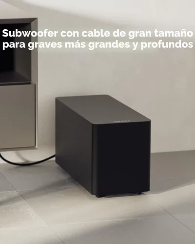 Miniatura 5 de ULTIMEA Barra de sonido envolvente de 5.1 canales con subwoofer, Dolby Atmos, VoiceMX, BassMX, APP, barra de sonido de 300 W para Smart TV, sistema