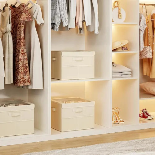 Miniatura 9 de PHINOX Organizador de zapatos para armario, se adapta a 16-32 pares, caja de almacenamiento de zapatos