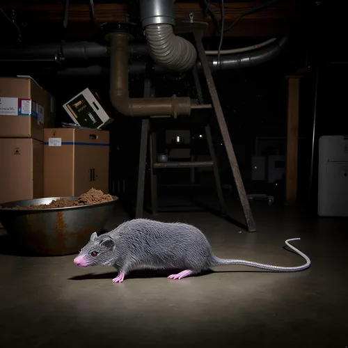 Miniatura 6 de 2Pcs Lifelike Fake Mouse Realistic Mice, Spooky Rat, Halloween Prank, Rubber Rat with Long Tail, Creepy April Fool's Day Decorations