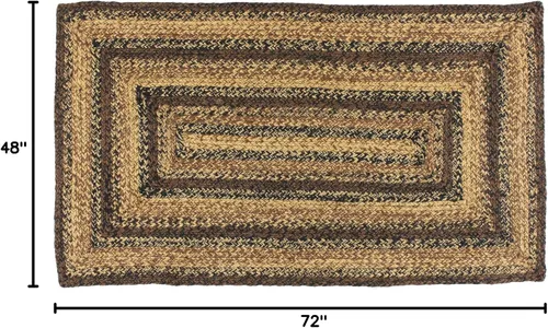 Miniatura 5 de Colección Cappuccino Premium Trenzada Estilo primitivo, rústico, campestre Yute/algodón 30 días sin riesgo Alfombra de acento/tapete