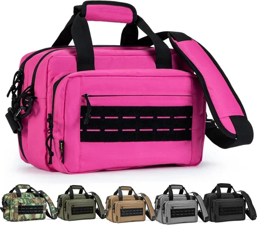 Miniatura 14 de Bolsa para polígono de tiro, estuche para pistola, bolsas para pistolas y munición para pistolas de mano y bolsa de transporte blanda para disparar