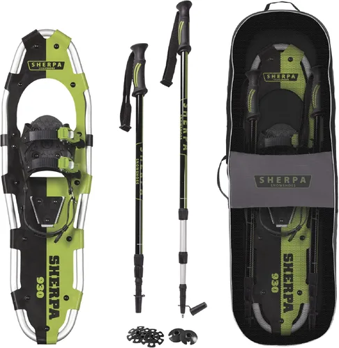 Raquetas de nieve Yukon Charlie's Sherpa, raquetas de nieve para hombres y mujeres, kits de raquetas de nieve para todos los niveles de habilidad,