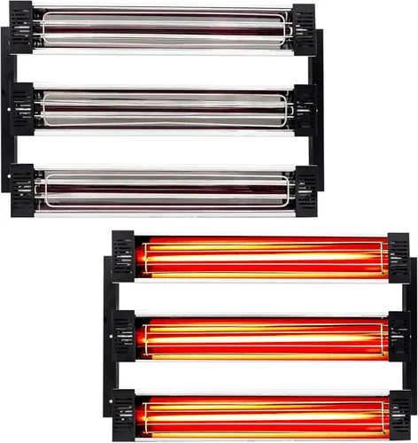 Miniatura 9 de Lámpara de curado de pintura infrarroja 3000 W 110 V lámpara de calor infrarrojo de onda corta para reparación de carrocería de automóvil, sistemas