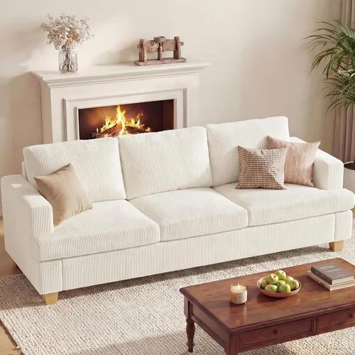 Miniatura 11 de Apicizon Cloud Couches Juegos de Muebles para Sala de Estar, Juego de Sofá Loveseat de 2 Plazas y Sofá de 3 Plazas para Dormitorio, Cómodo Sofá Cama