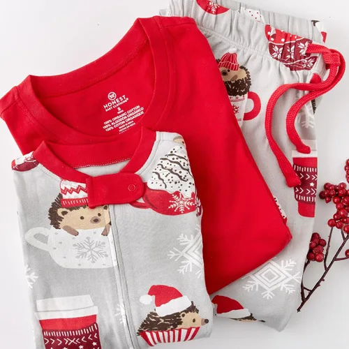 Miniatura 4 de HonestBaby - Pijama familiar navideña de algodón orgánico