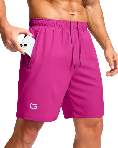 Miniatura 59 de G Gradual Pantalones cortos deportivos para correr para hombre con bolsillos con cremallera, de secado rápido, de 7 pulgadas, 5 pulgadas, 9