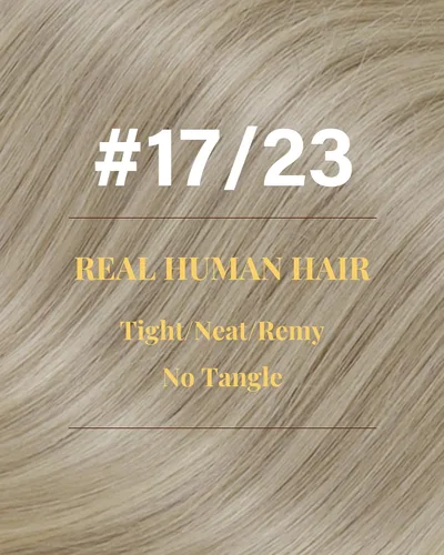 Miniatura 19 de 【Descuento】Hetto - Extensiones de cabello con cinta adhesiva, 40g, extensiones de cabello humano, color rubio ceniza oscuro degradado a rubio medio