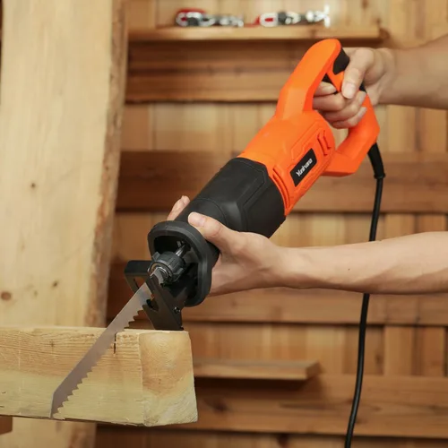 Miniatura 6 de Yunirvana Sierra recíproca de 120 V, sierra recíproca con cable de velocidad variable de 6.0 amperios con longitud de carrera de 4/5 pulgadas, 3000