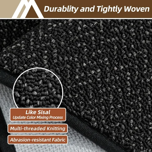 Miniatura 2 de COSY HOMEER Alfombra de entrada de 2 x 3 pies, antideslizante, lavable, resistente a las manchas, absorbente, alfombra de pasillo de perfil bajo