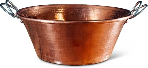 Miniatura 6 de Sertodo Copper Sartén para mermelada 8 pulgadas de diámetro x 3.25 pulgadas de profundidad 1 cuarto de galón 100% cobre puro, calibre pesado