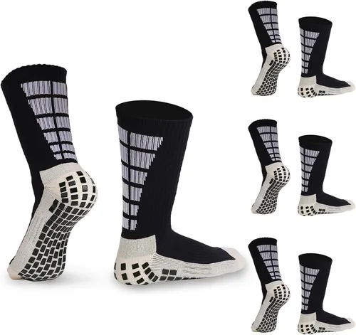 Calcetines de agarre para hombre, calcetines de entrenamiento de fútbol atlético, calcetines de agarre para hombre para hockey y fútbol