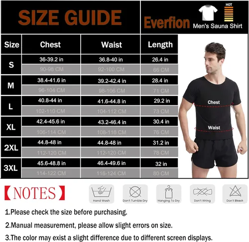 Miniatura 2 de Camisa de Sauna para Hombres de Manga Corta Traje de Sauna para Hombres Moldeador Corporal de Sudor Chaleco de Compresión Top de Ejercicio