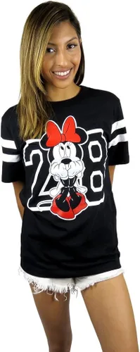 Miniatura 6 de Disney - Camiseta de fútbol de Minnie Mouse Varsity para mujer