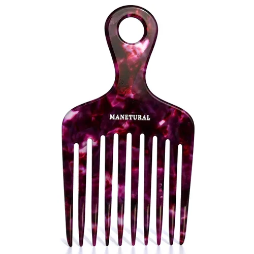 Miniatura 14 de 14MX púas de cabello para mujeres, púas de cabello para cabello rizado, peine de dientes anchos para rizos, púa afro, peine de acetato de 5.5