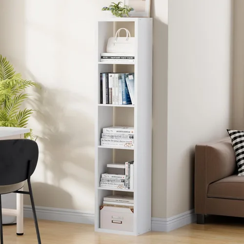 Miniatura 26 de VDNEND Organizador de Almacenamiento en Cubos Estantería, Estante Cúbico Decorativo de 11 pulgadas con Respaldo Abierto y Borde Engrosado, Marrón