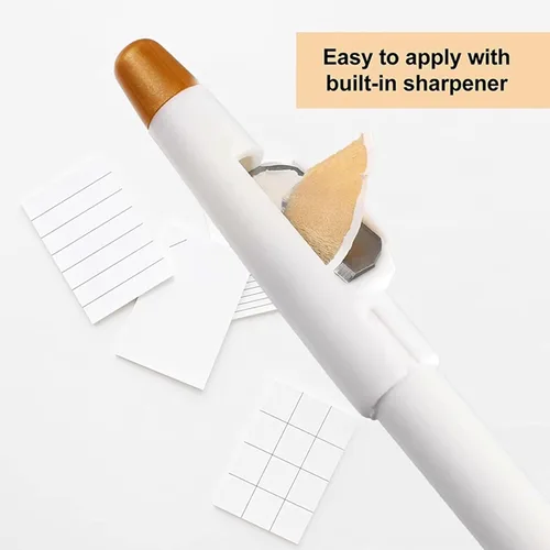 Miniatura 4 de 4 lápices de trazado de barba y línea capilar con sacapuntas integrado para un estilo y forma precisos