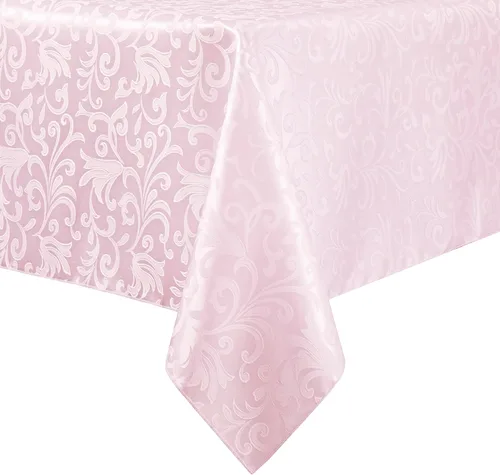 Miniatura 11 de Mantel cuadrado de damasco de desplazamiento verde jacquard de 52 x 52 pulgadas, mantel lavable para mesa de comedor, fiestas de buffet y campamento