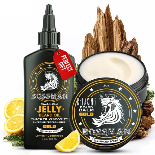 Miniatura 17 de Bossman Aceite en Gel para Barba para Hombres (4 oz, Naked - Sin Fragancia) – Suaviza, Hidrata y Acondiciona con Ingredientes Naturales