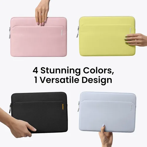 Miniatura 8 de tomtoc Funda delgada de ajuste personalizado para MacBook Neo A18 Pro A3404 de 13 pulgadas, resistente al agua, con bolsillo para accesorios