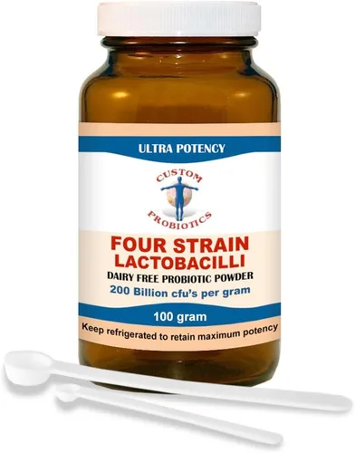 Miniatura 3 de Polvo probiótico de lactobacilos Four Strain de Custom Probiotics (1.76 oz)
