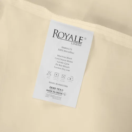 Miniatura 9 de Royale Linens Sábana encimera tamaño King de microfibra cepillada 1800 - Sábana encimera ultra suave y transpirable, libre de arrugas y resistente a