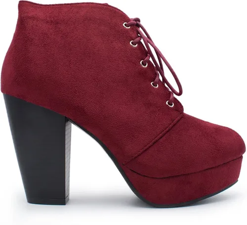 Miniatura 2 de Forever Link modelo Camille-86 - Botines con cordones y tacón grueso para mujer