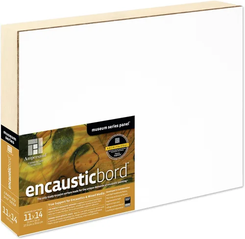 Miniatura 20 de Ampersand Art Supply Panel de pintura de madera: Serie Museo Encausticbord, 7/8 pulgadas de profundidad, 8 "x 10" Profundidad de 7/8 pulgadas