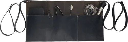 Miniatura 3 de Hide & Drink, Delantal de cintura, bolsillos remachados, accesorios de camarera y camarero, pantalones cortos de servidor, cuero de grano completo