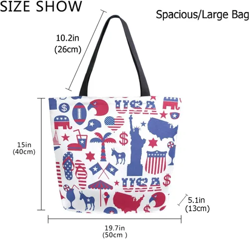 Miniatura 3 de Bolso de hombro extra grande con estampado de estilo de moda para viajes en la playa, fin de semana, gimnasio, compras de comestibles