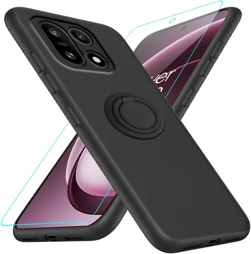 Miniatura 14 de Funda compatible con Blackview Shark 6/Oscal Tiger 8 con protector de pantalla, soporte de anillo giratorio de 360°, TPU a prueba de golpes, funda